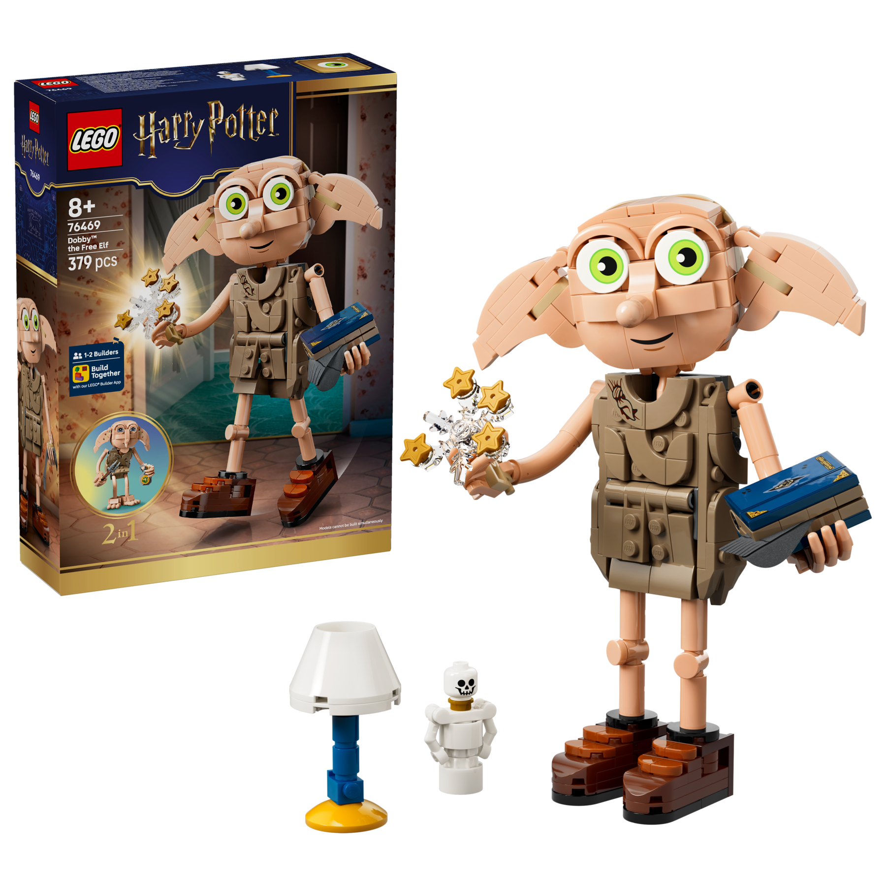 LEGO Dobby the Free Elf 379-piece building set, imported from the UK