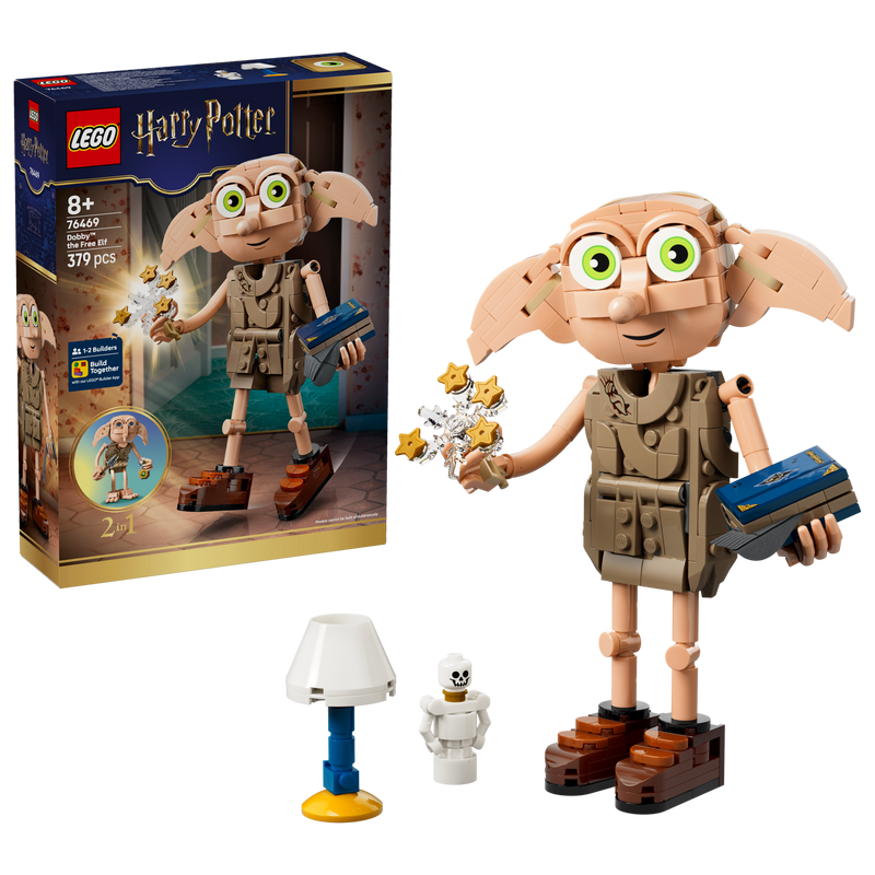 LEGO Dobby the Free Elf 379-piece building set, imported from the UK