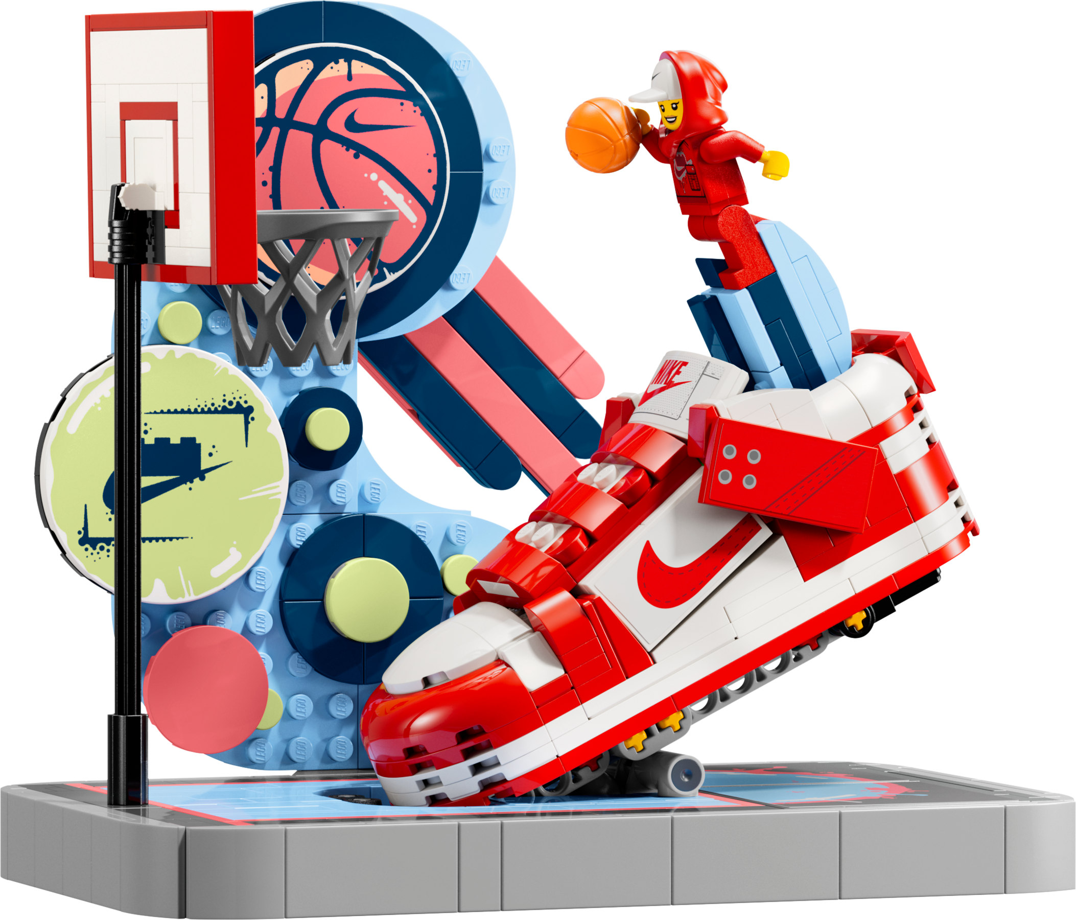 LEGO Nike Dunk Trickshot 454 Pieces model, imported from the UK