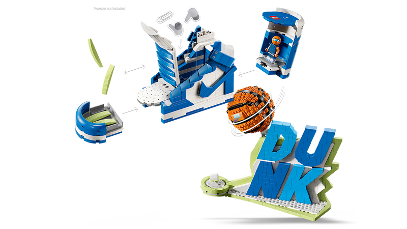 Nike Dunk x LEGO Set display model imported from the UK