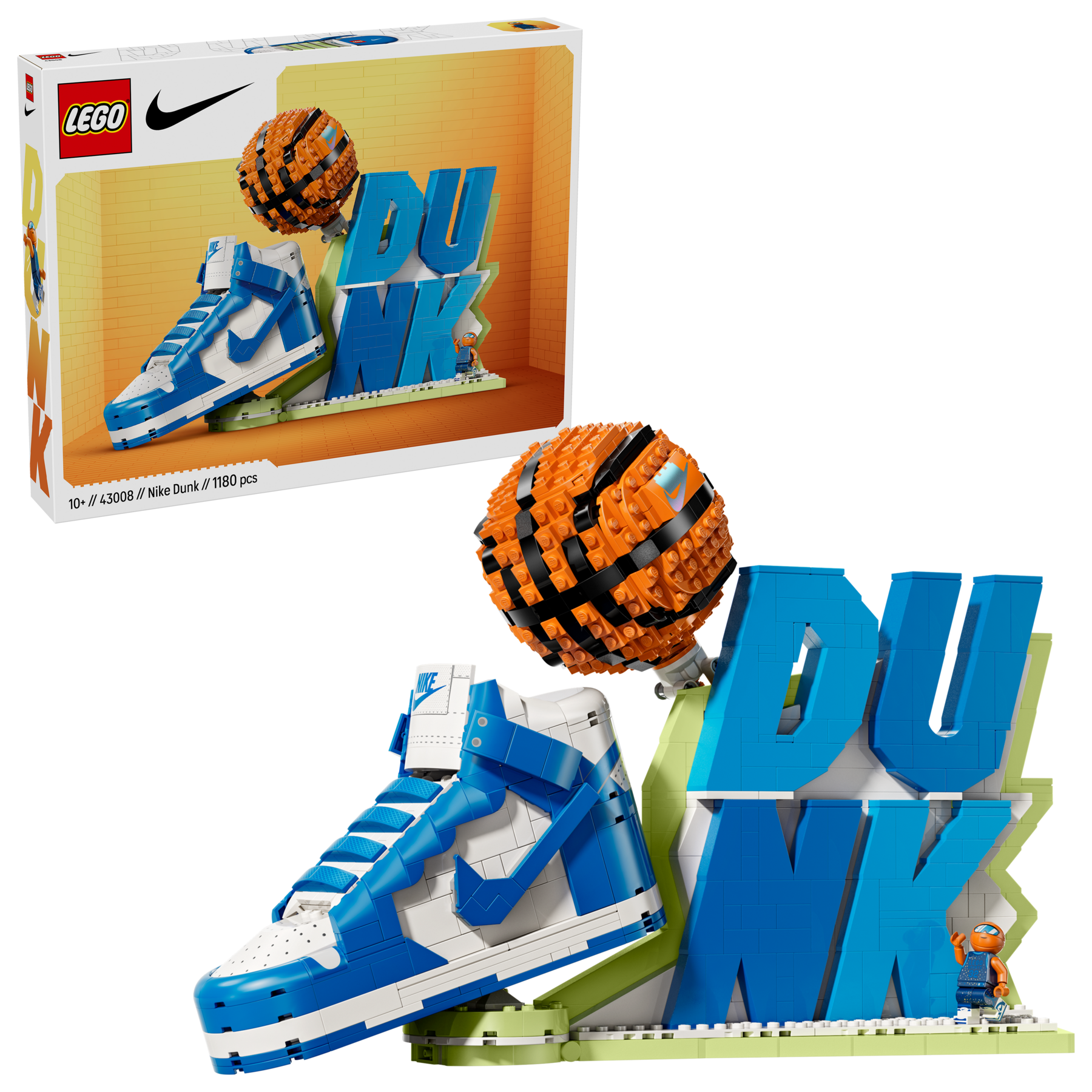 Nike Dunk x LEGO Set display model imported from the UK