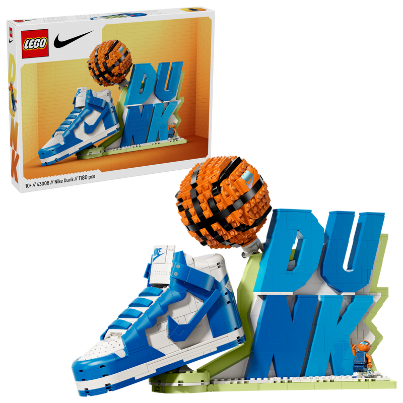Nike Dunk x LEGO Set display model imported from the UK