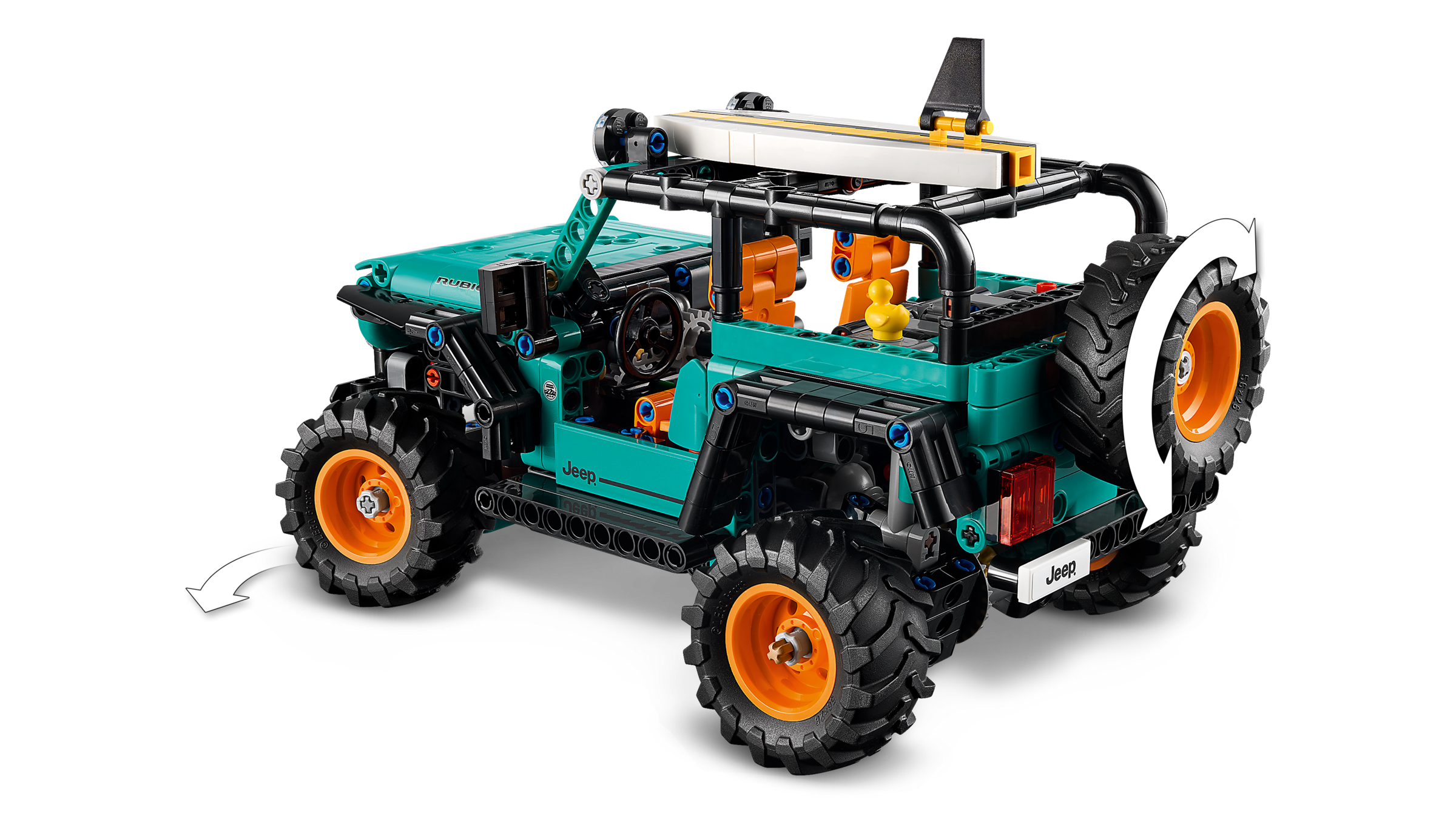 LEGO Technic Jeep Wrangler Rubicon SUV 723-piece, imported from the UK