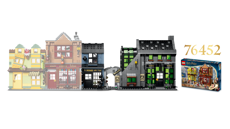 LEGO Harry Potter Knockturn Alley Wizarding Shops building set (British brand)