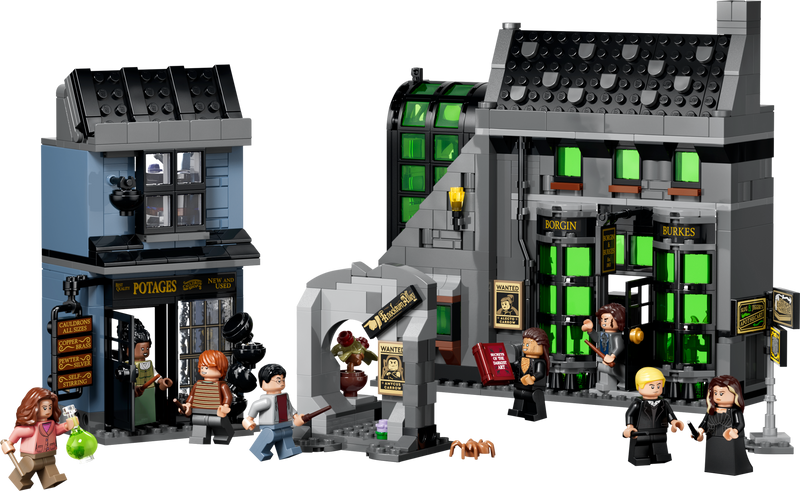LEGO Harry Potter Knockturn Alley Wizarding Shops building set (British brand)