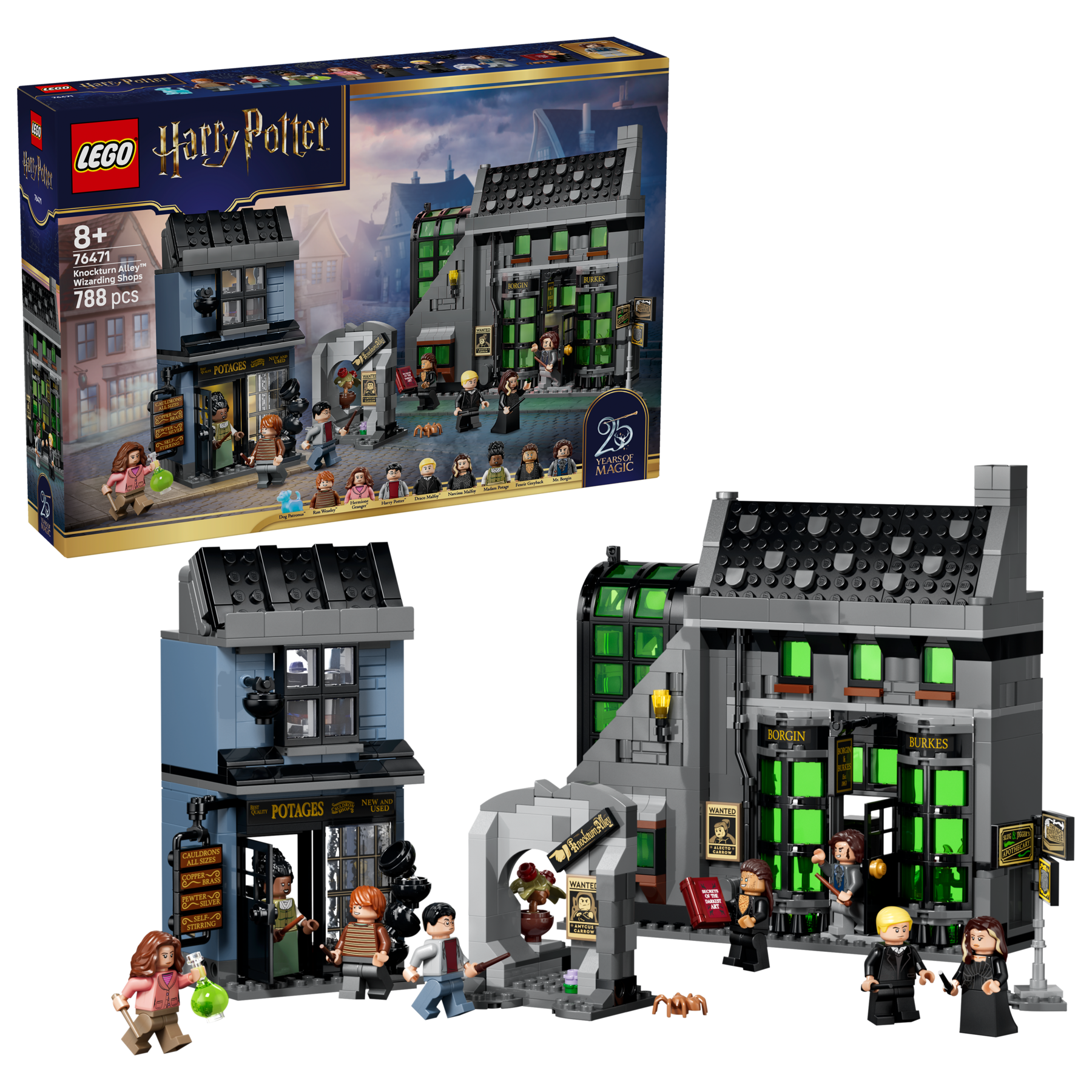 LEGO Harry Potter Knockturn Alley Wizarding Shops building set (British brand)
