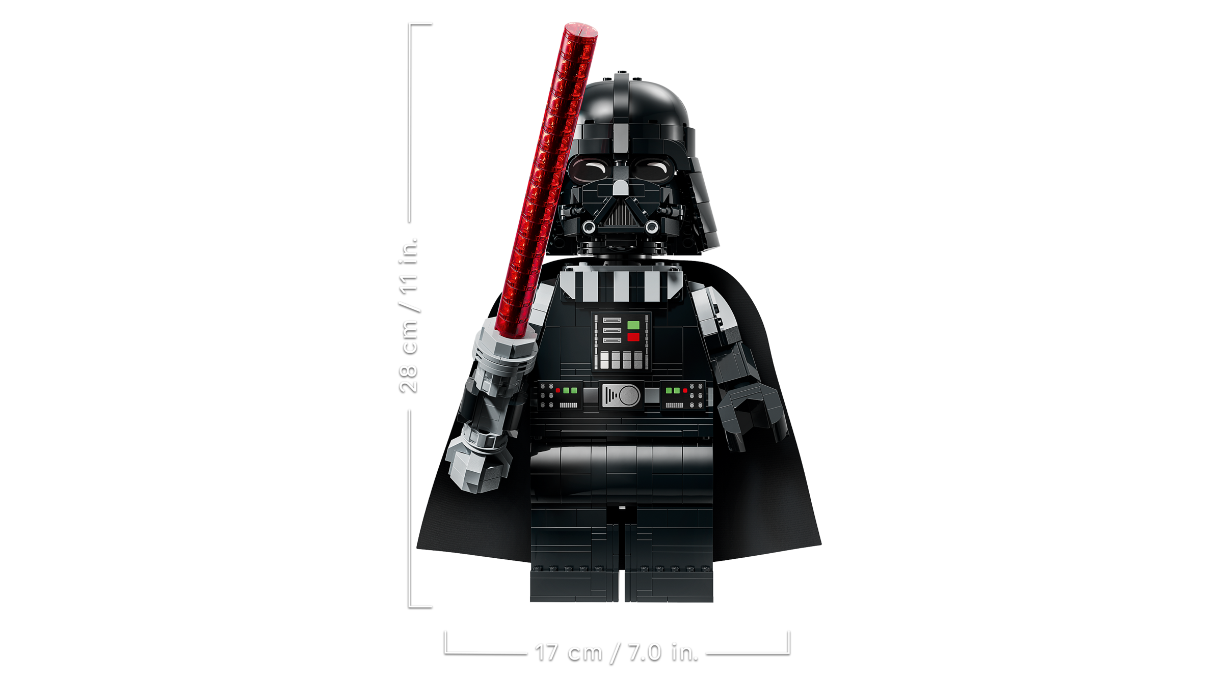LEGO up-scaled Darth Vader minifigure 11-inch - British product