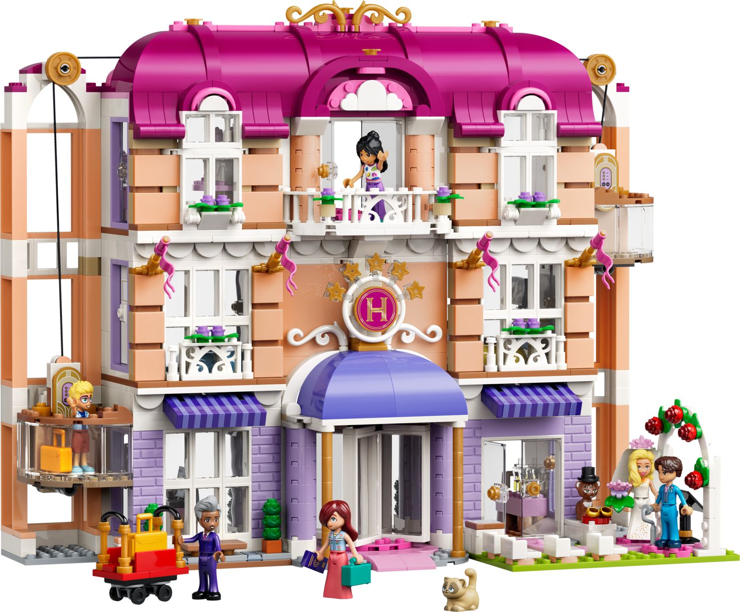 LEGO Friends Heartlake City Grand Hotel building set with minidolls - British product