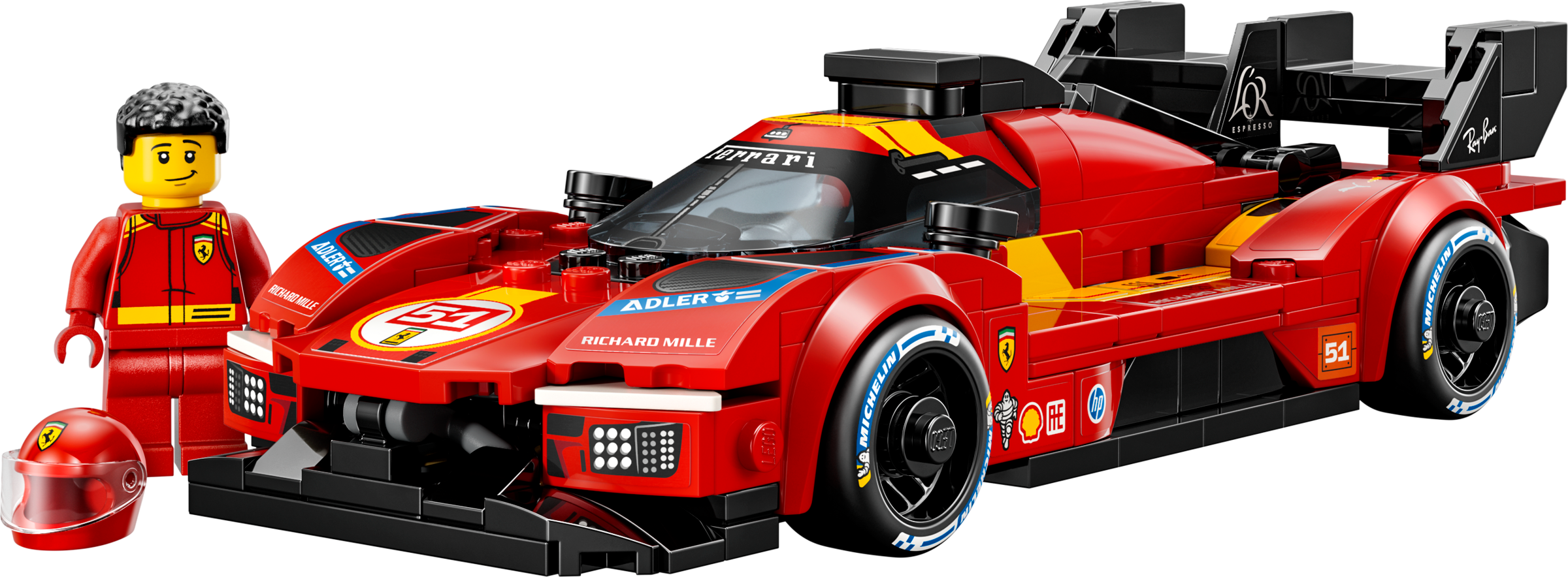 LEGO Speed Champions Ferrari 499P race car model 329 pieces imported from the UK