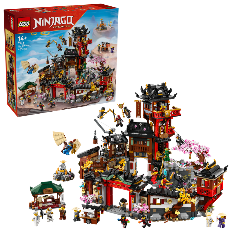 LEGO NINJAGO Old Town building set 4851 pieces, imported from the UK
