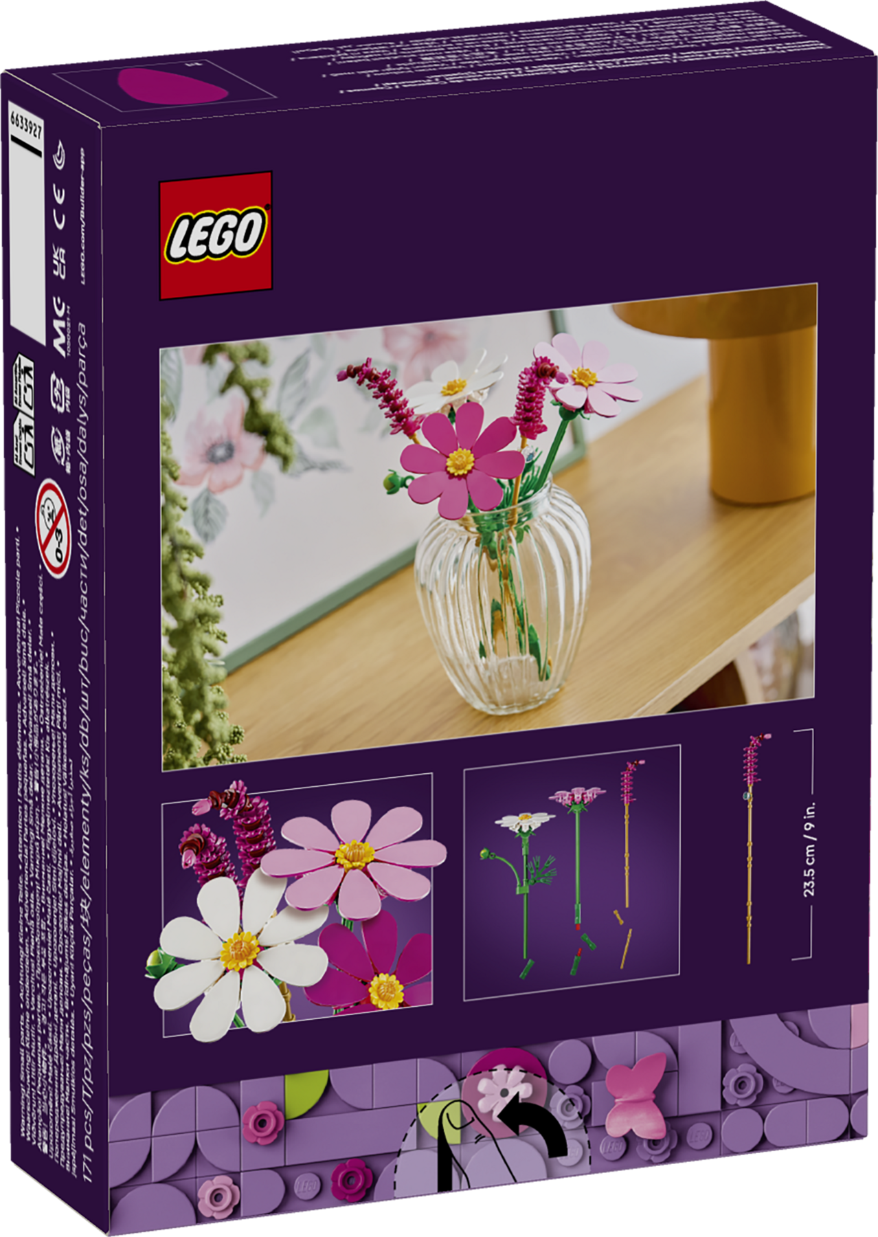 LEGO Botanicals Cosmos Flowers building set 171 pieces, UK version