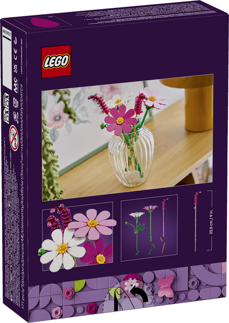 LEGO Botanicals Cosmos Flowers building set 171 pieces, UK version