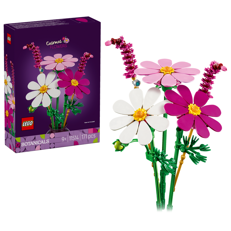 LEGO Botanicals Cosmos Flowers building set 171 pieces, UK version