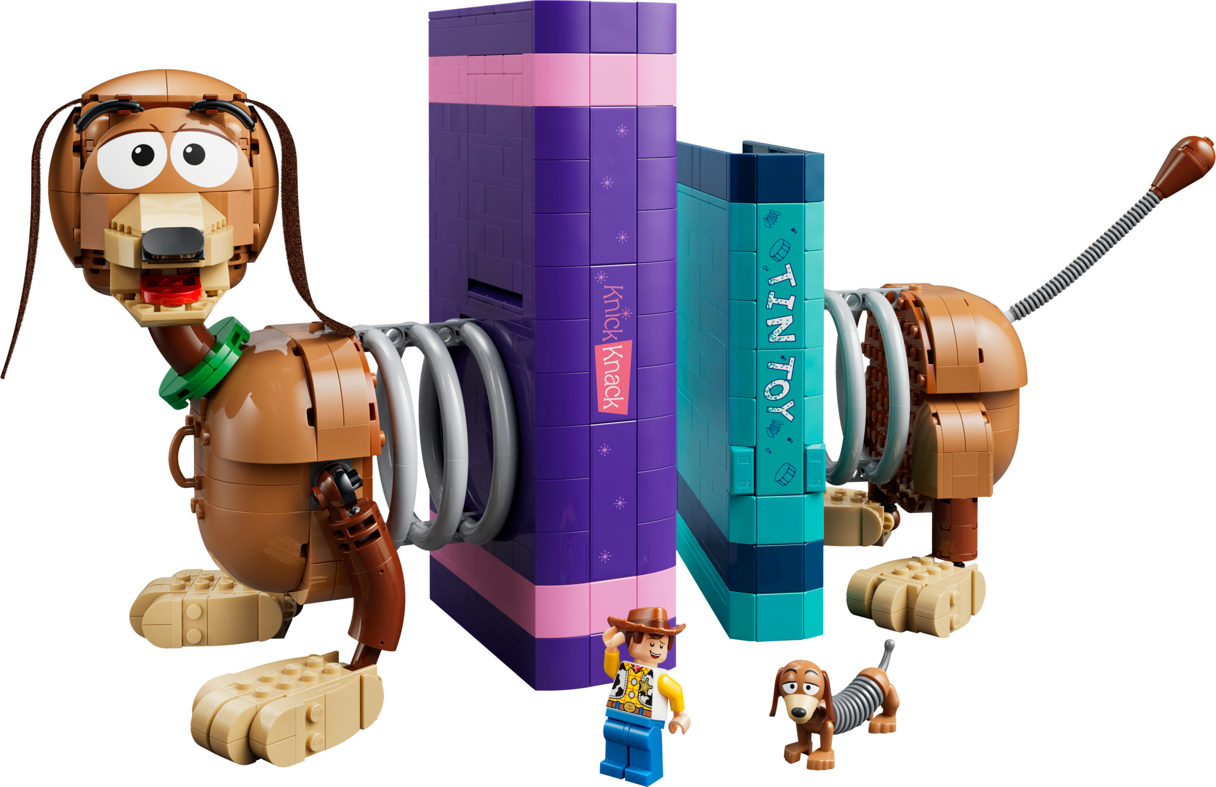 LEGO Toy Story Slinky Dog Bookends building set 43301, UK version