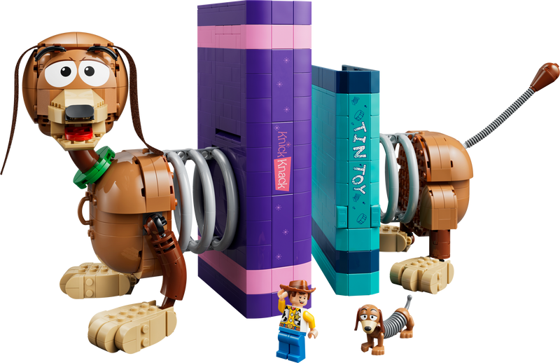 LEGO Toy Story Slinky Dog Bookends building set 43301, UK version