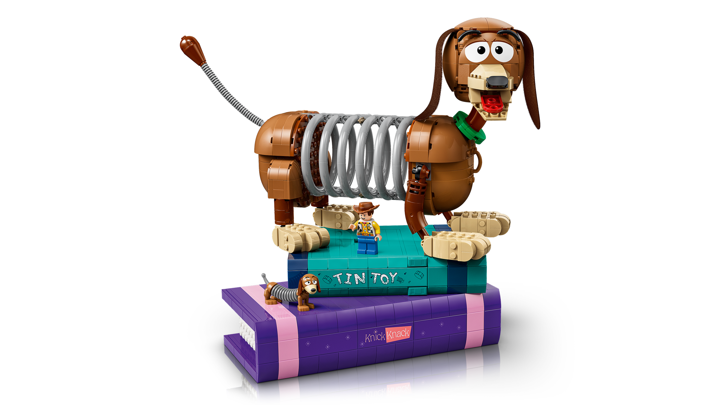 LEGO Toy Story Slinky Dog Bookends building set 43301, UK version