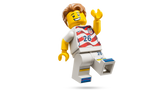 LEGO US soccer jersey building set 43033, imported from the UK