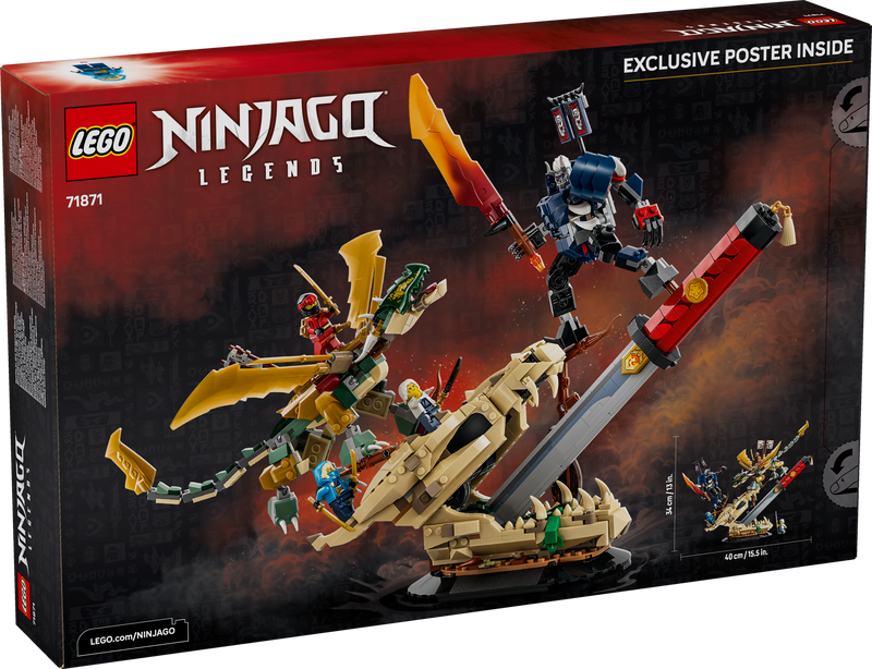 LEGO NINJAGO Battle at the Dragon's Blade 1016-piece building set (British brand)