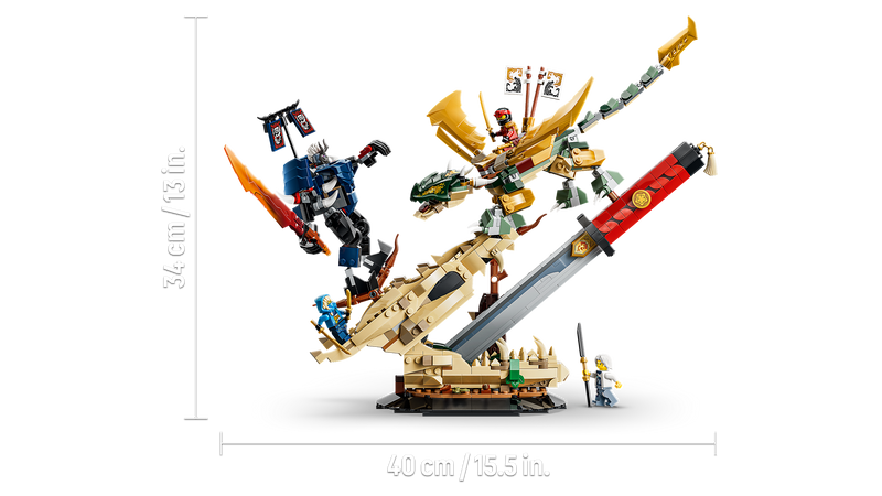 LEGO NINJAGO Battle at the Dragon's Blade 1016-piece building set (British brand)