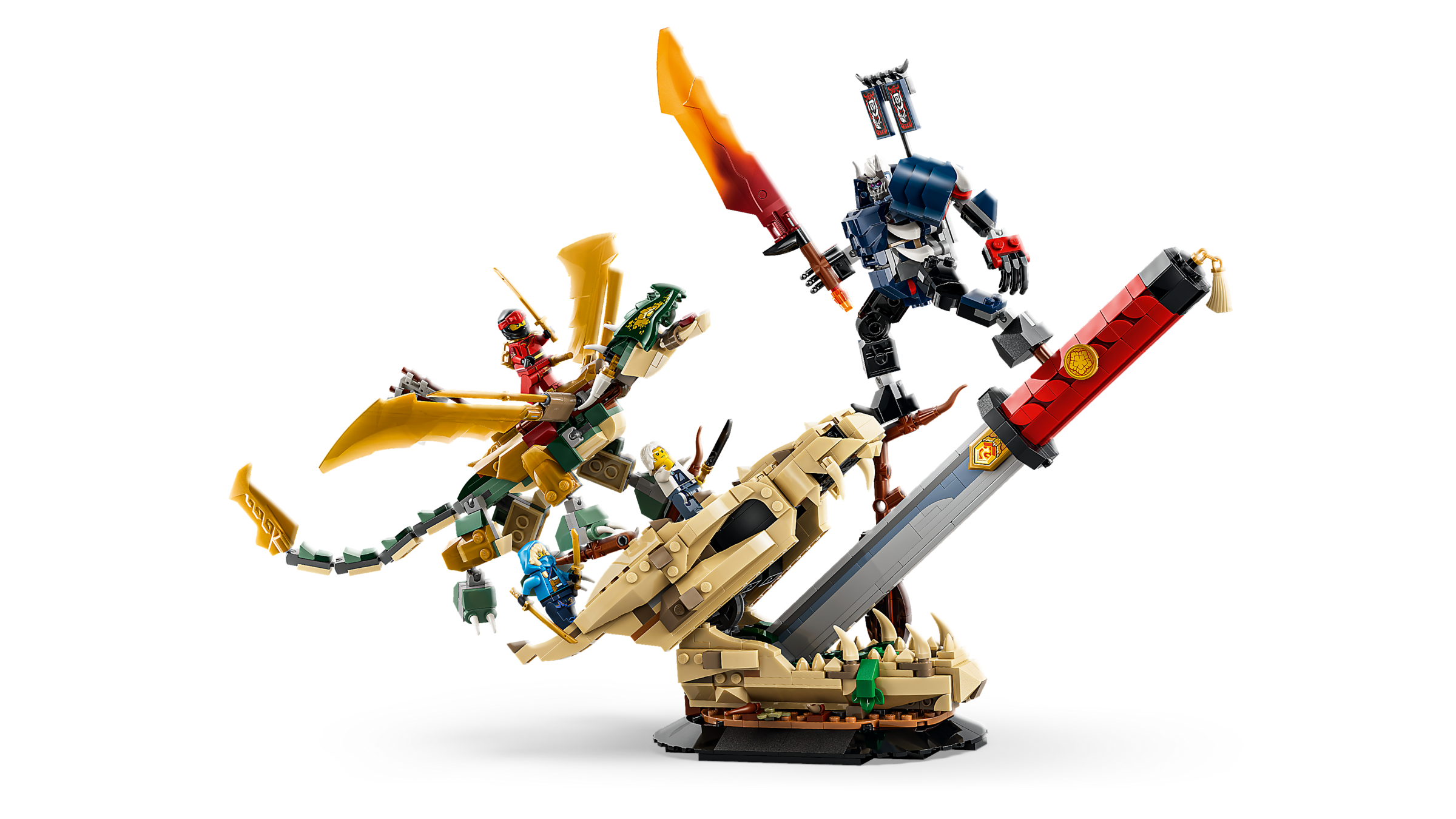 LEGO NINJAGO Battle at the Dragon's Blade 1016-piece building set (British brand)