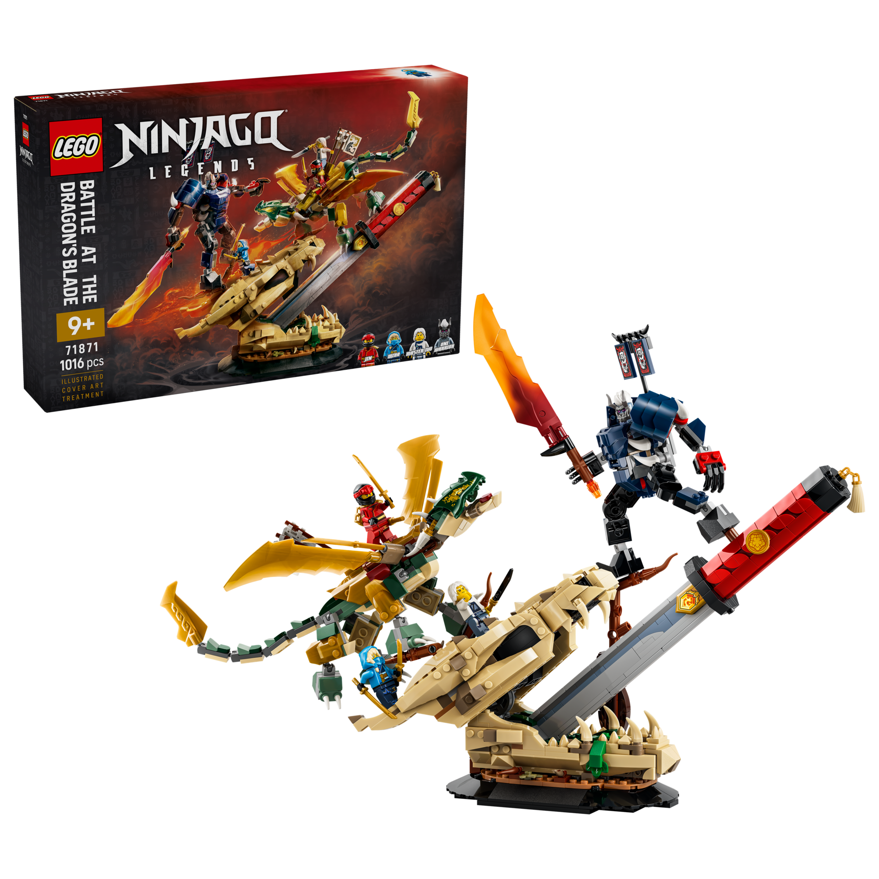 LEGO NINJAGO Battle at the Dragon's Blade 1016-piece building set (British brand)