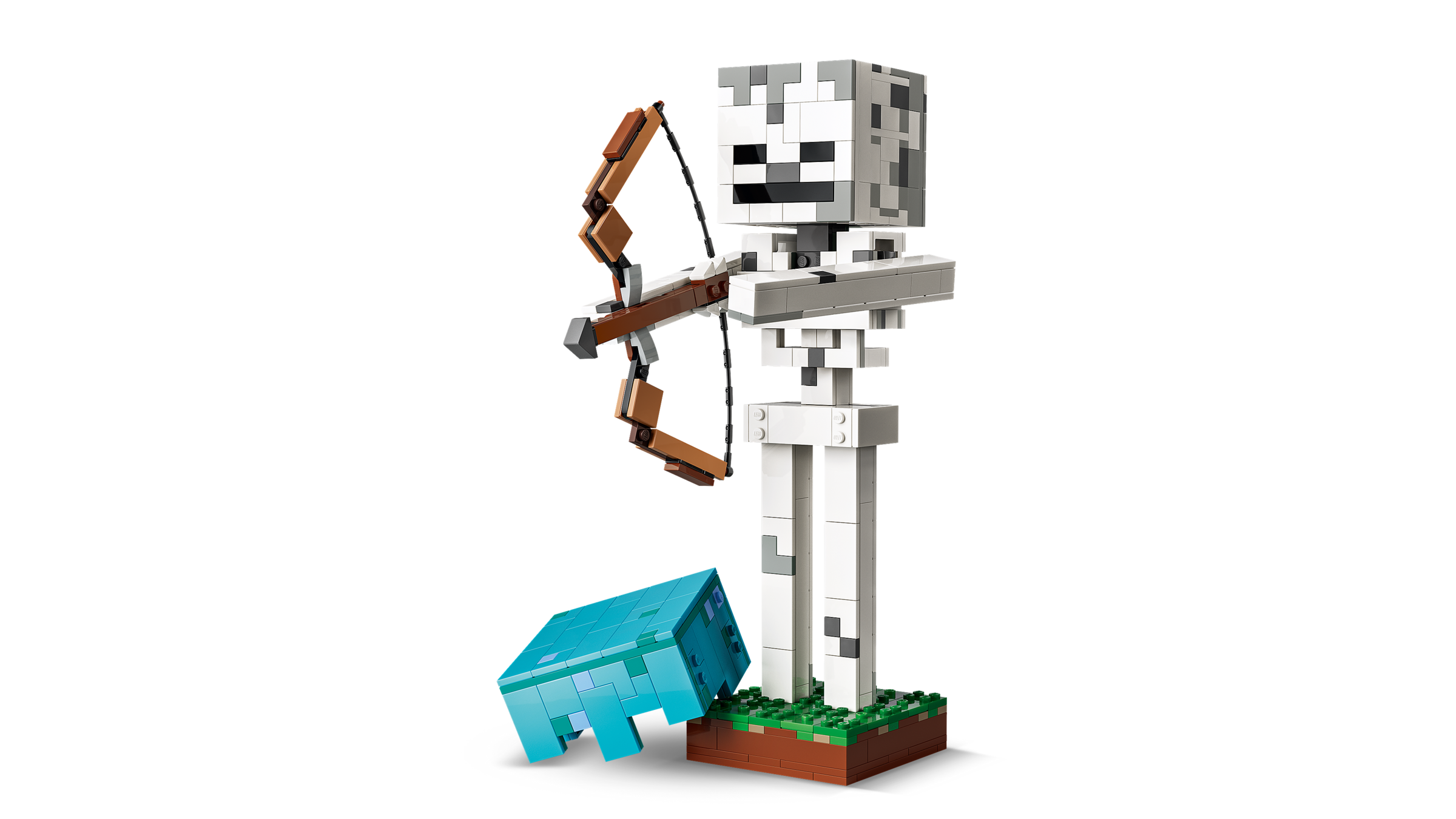 LEGO Minecraft Skeleton building set with bow and arrow 502 pieces (British brand)