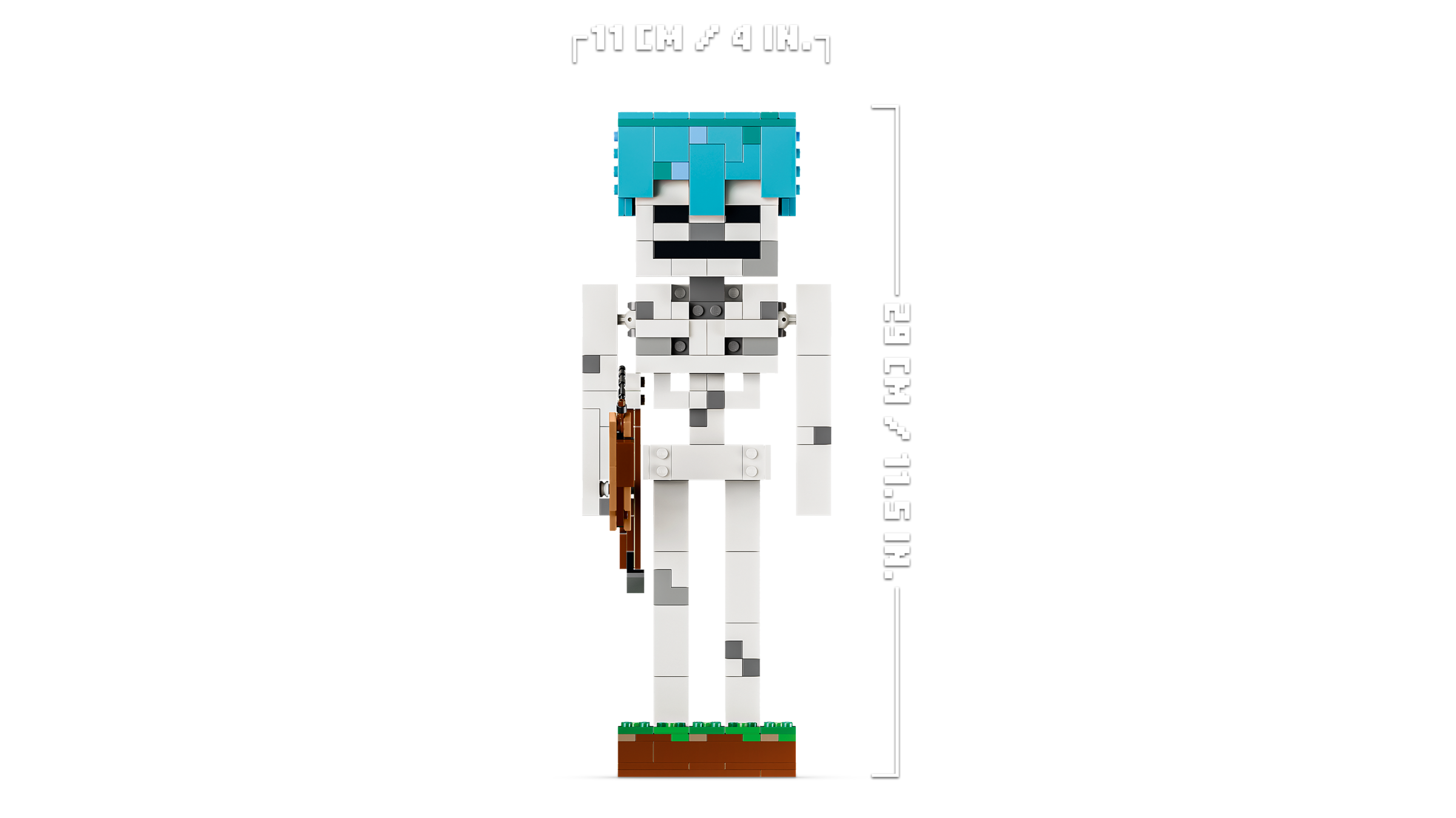 LEGO Minecraft Skeleton building set with bow and arrow 502 pieces (British brand)