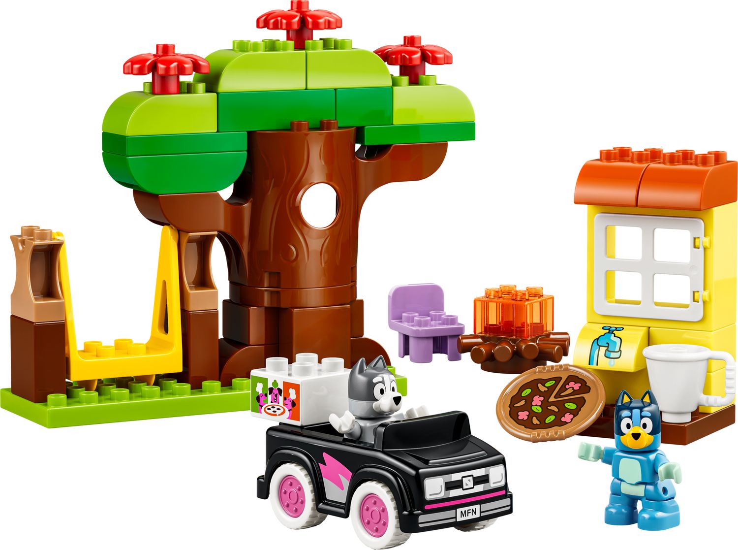 LEGO DUPLO Bluey Pizza Girls building set with Muffin and Bluey (British brand)