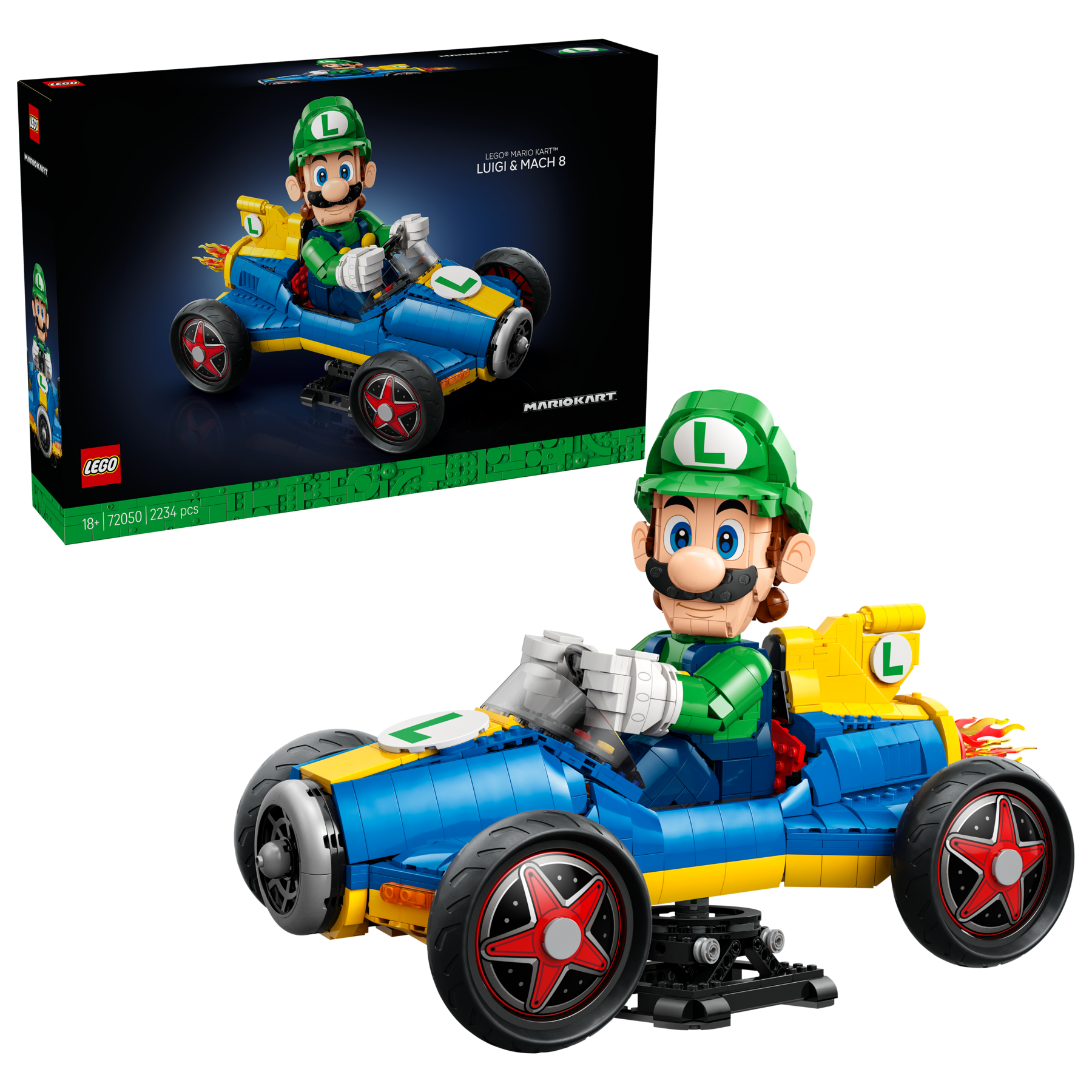 LEGO Mario Kart Luigi & Mach 8 set 2,234 pieces UK version