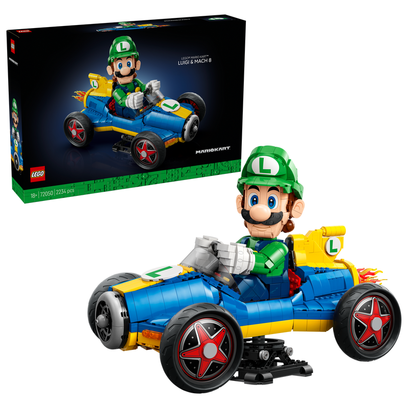 LEGO Mario Kart Luigi & Mach 8 set 2,234 pieces UK version