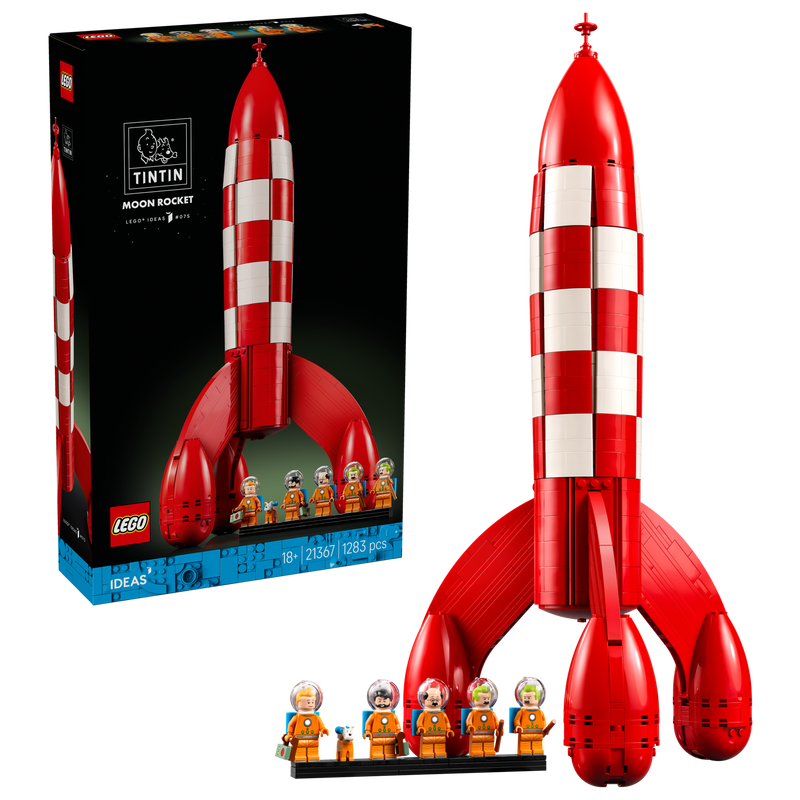 Tintin LEGO Ideas Moon Rocket 21367, UK version