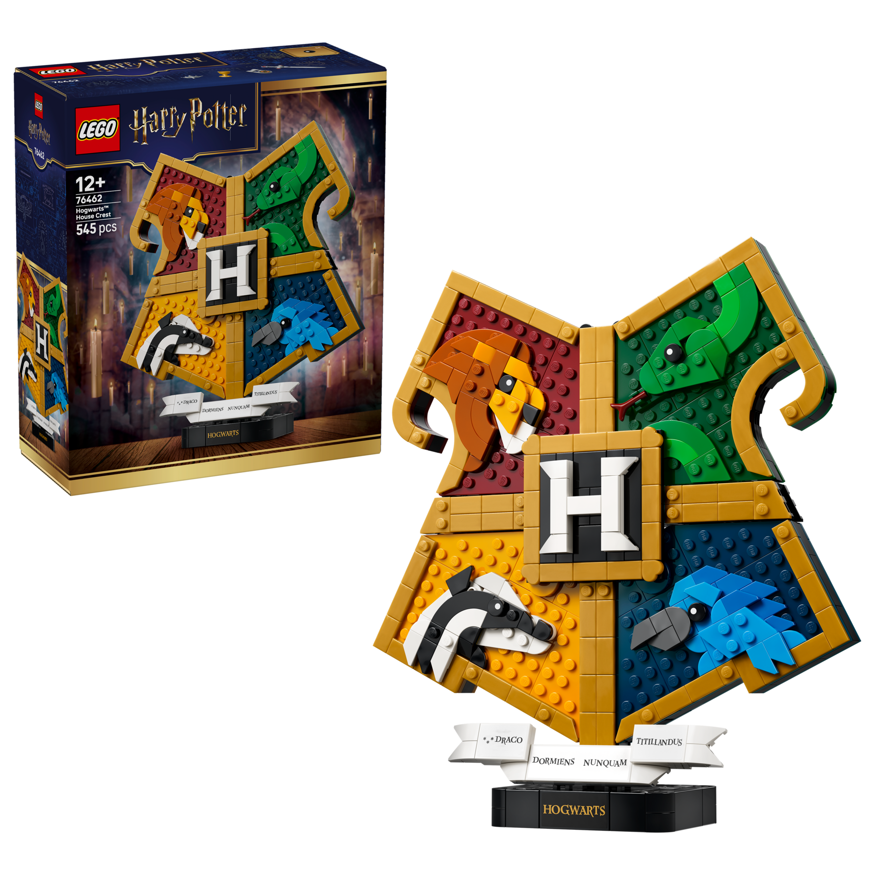 LEGO Harry Potter Hogwarts House Crest building set 545 pieces, imported from the UK