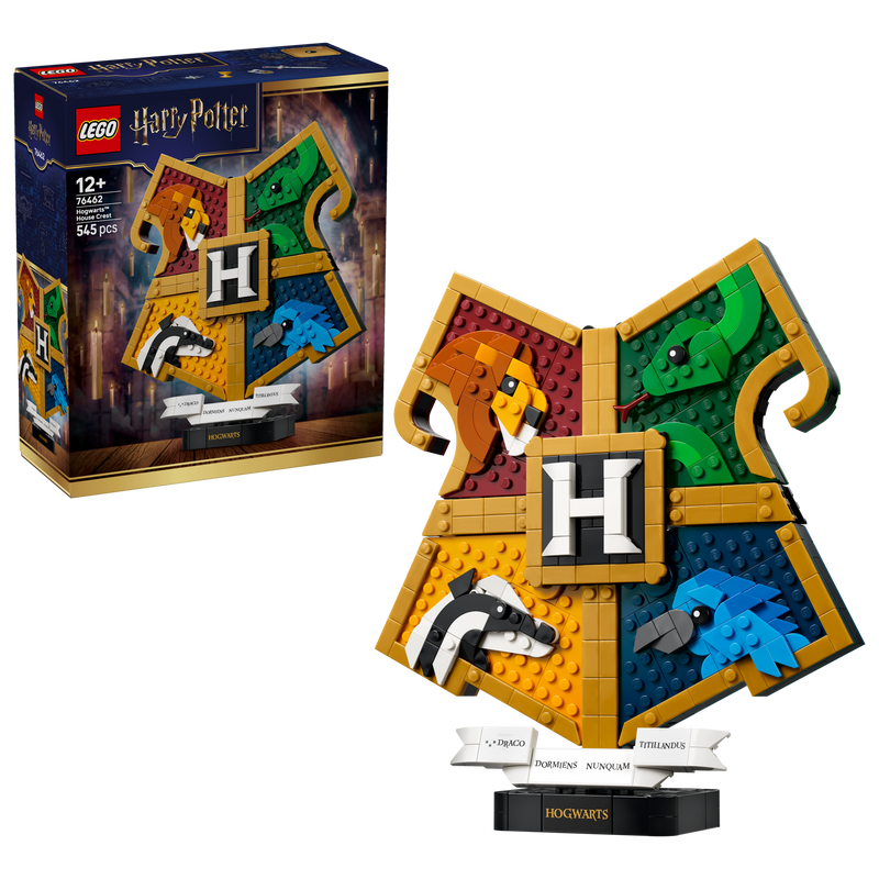 LEGO Harry Potter Hogwarts House Crest building set 545 pieces, imported from the UK