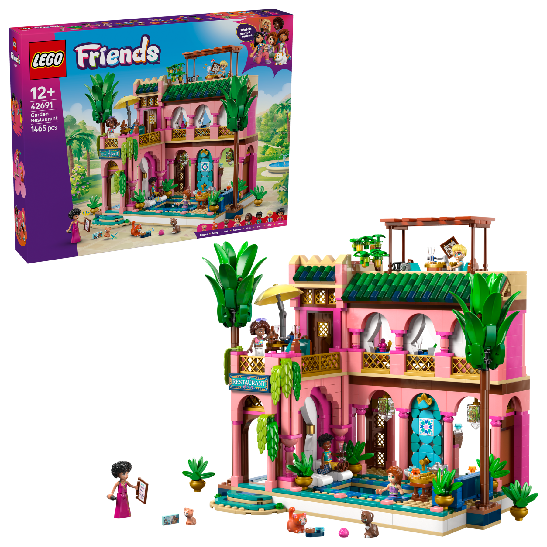 LEGO Friends Garden Restaurant building set 42691 - British product