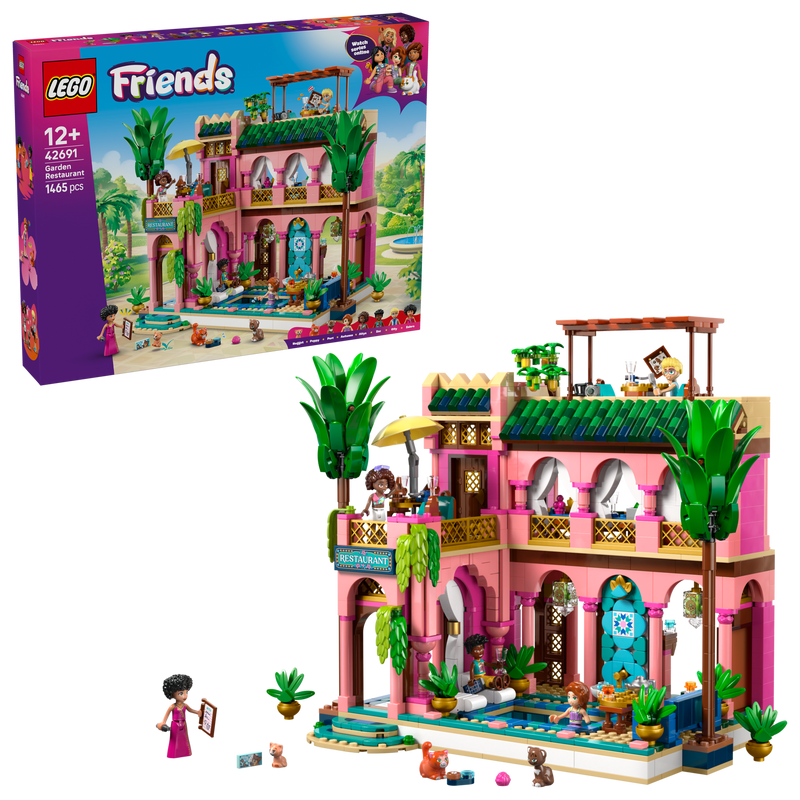 LEGO Friends Garden Restaurant building set 42691 - British product