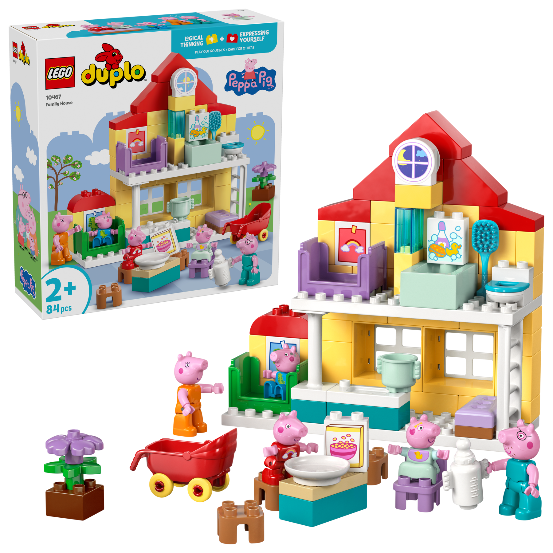 LEGO DUPLO Peppa Pig Family House building set, imported from the UK