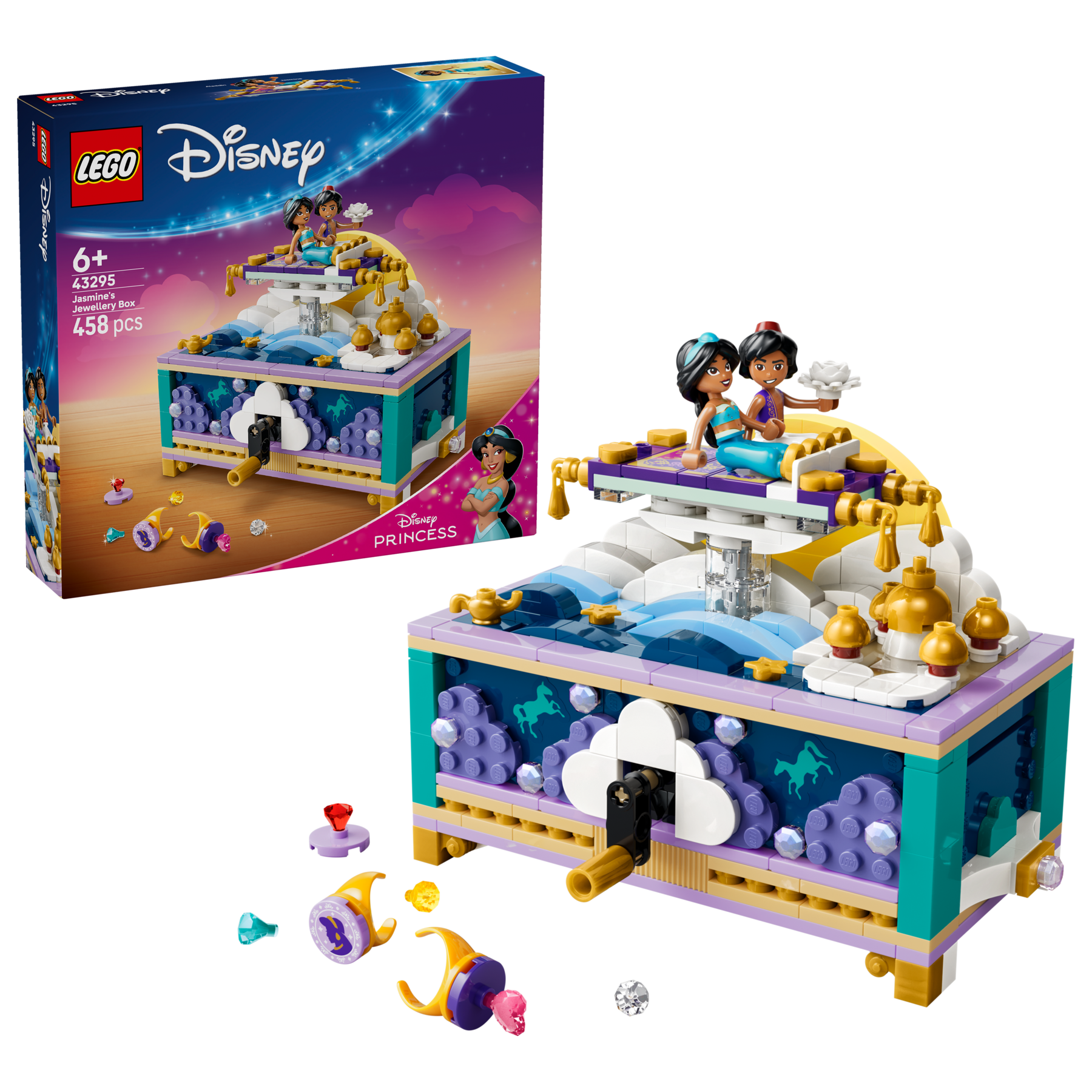 LEGO Disney Jasmine's Jewellery Box building set 458 pieces (British brand)