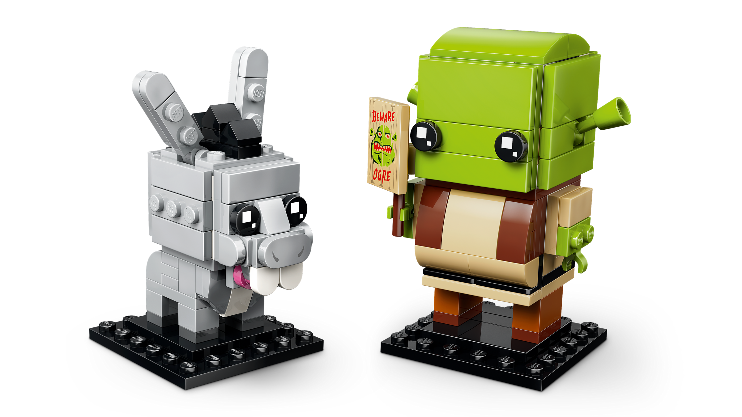 LEGO BrickHeadz Shrek Donkey Gingy 260-piece set (British brand)