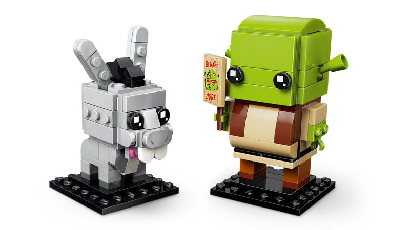 LEGO BrickHeadz Shrek Donkey Gingy 260-piece set (British brand)
