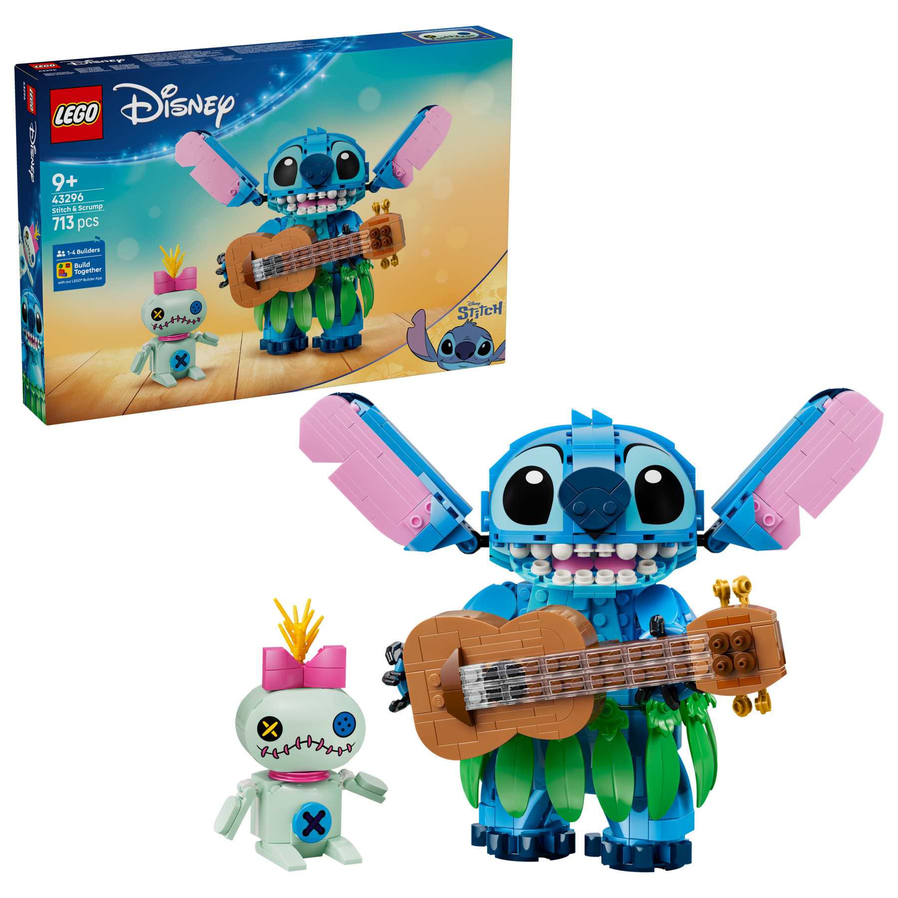 LEGO Disney Stitch & Scrump building set 713 pieces - British product