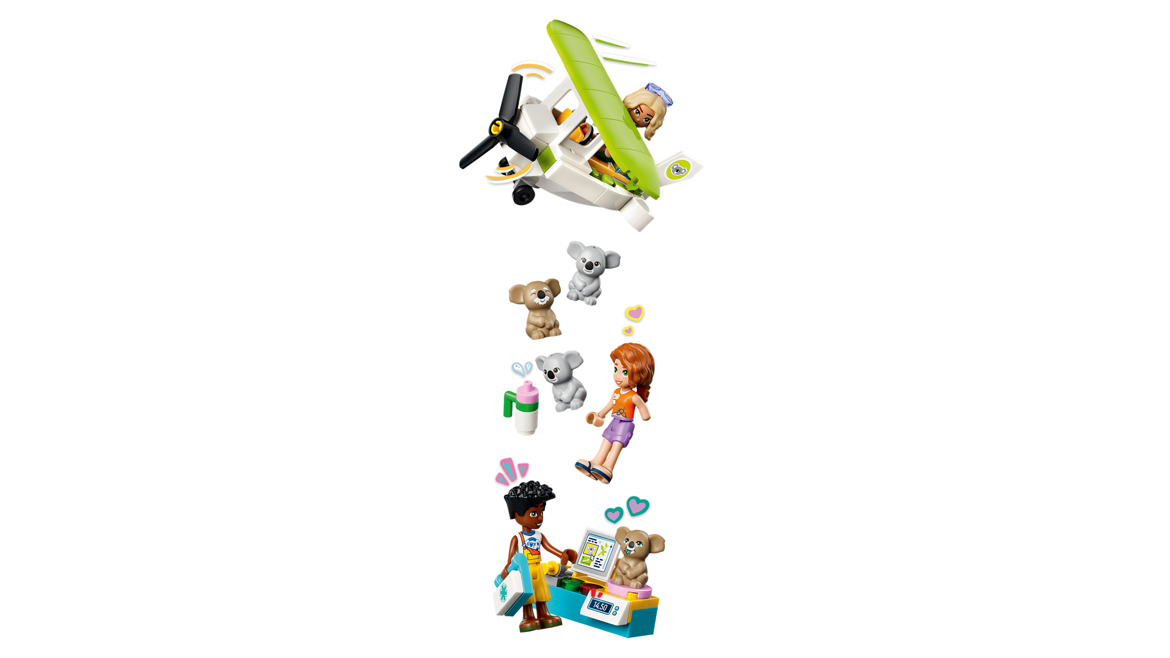 LEGO Friends Koala Habitat & Care Center building set, imported from the UK