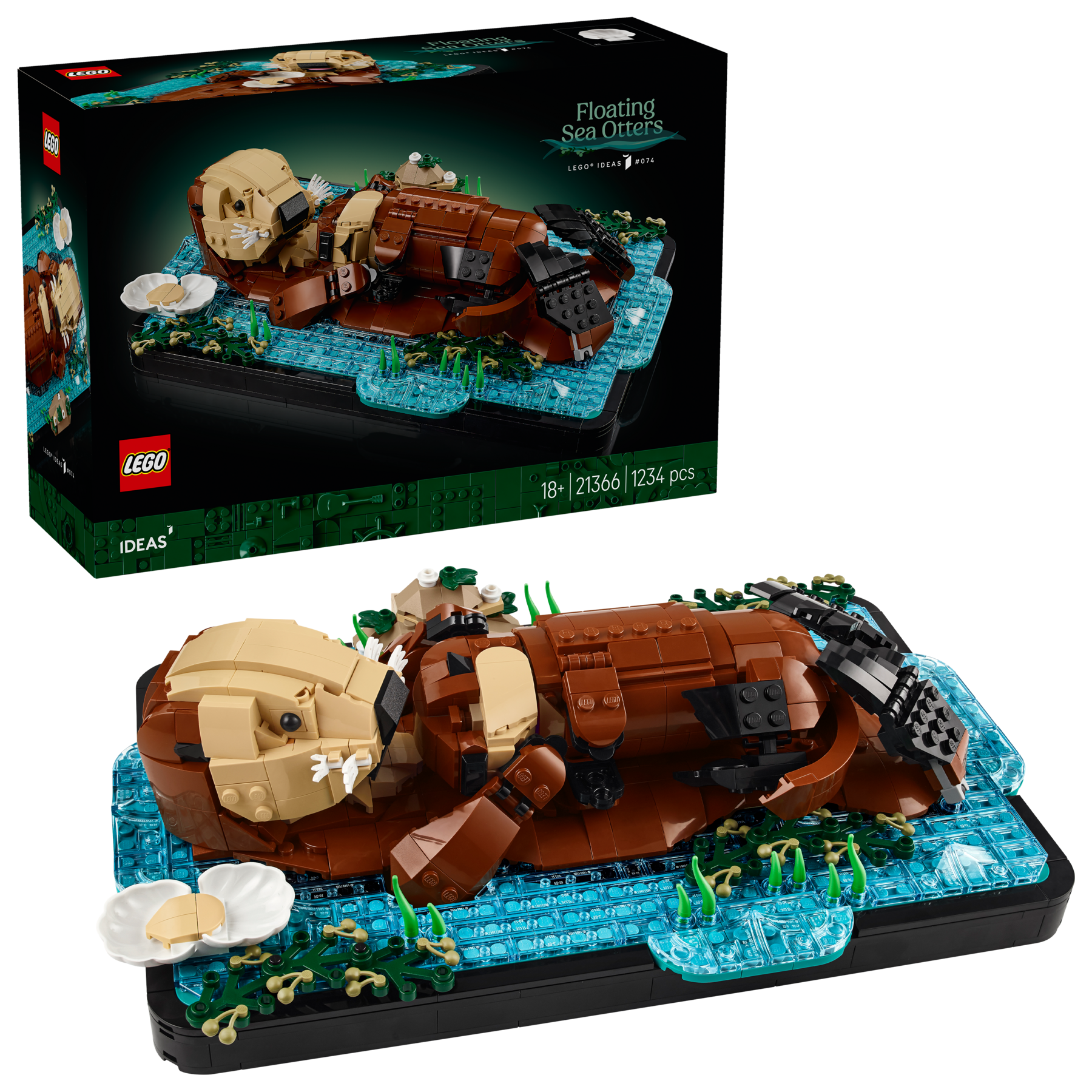 LEGO Floating Sea Otters building set model, UK version