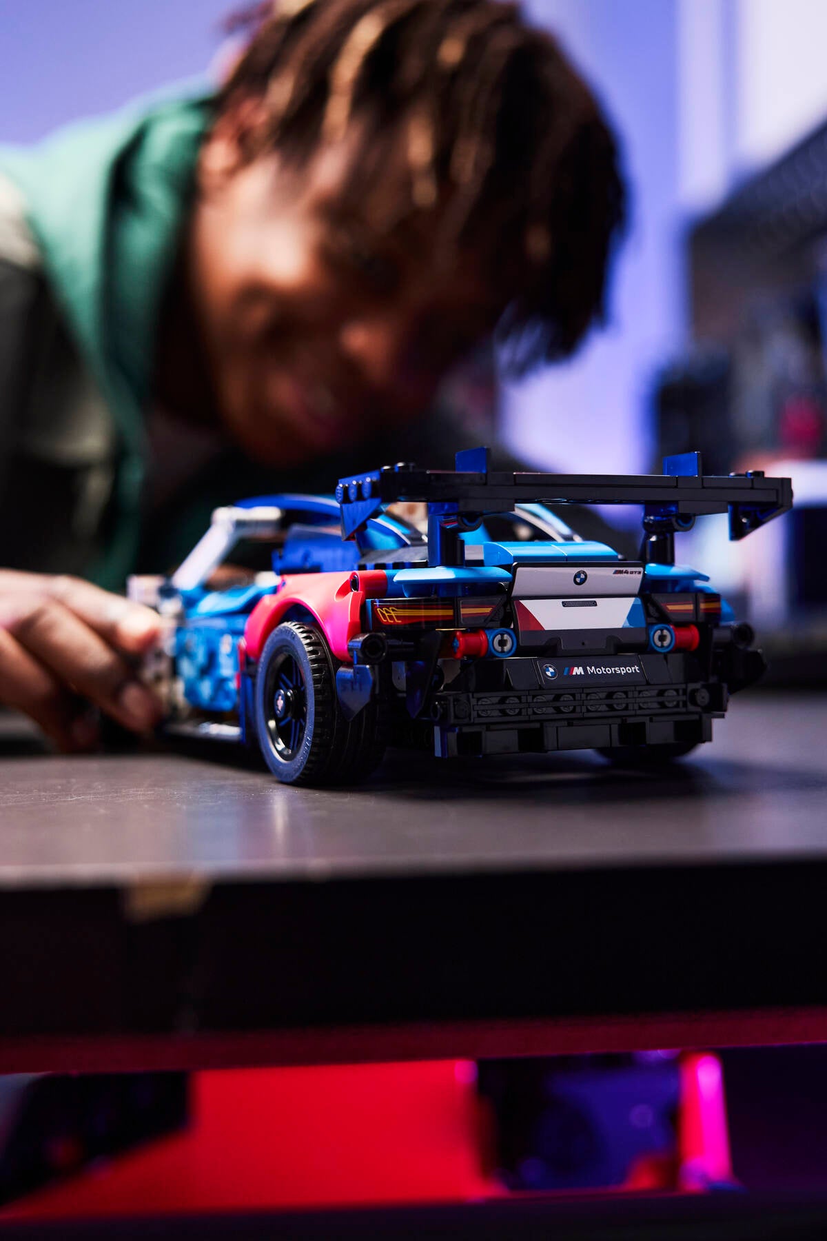 LEGO Technic BMW M4 GT3 EVO race car model kit, imported from the UK