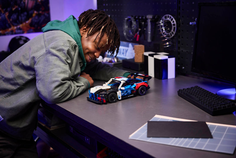 LEGO Technic BMW M4 GT3 EVO race car model kit, imported from the UK