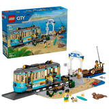 LEGO Classic Beach Streetcar building set with trolley and minifigures - British product
