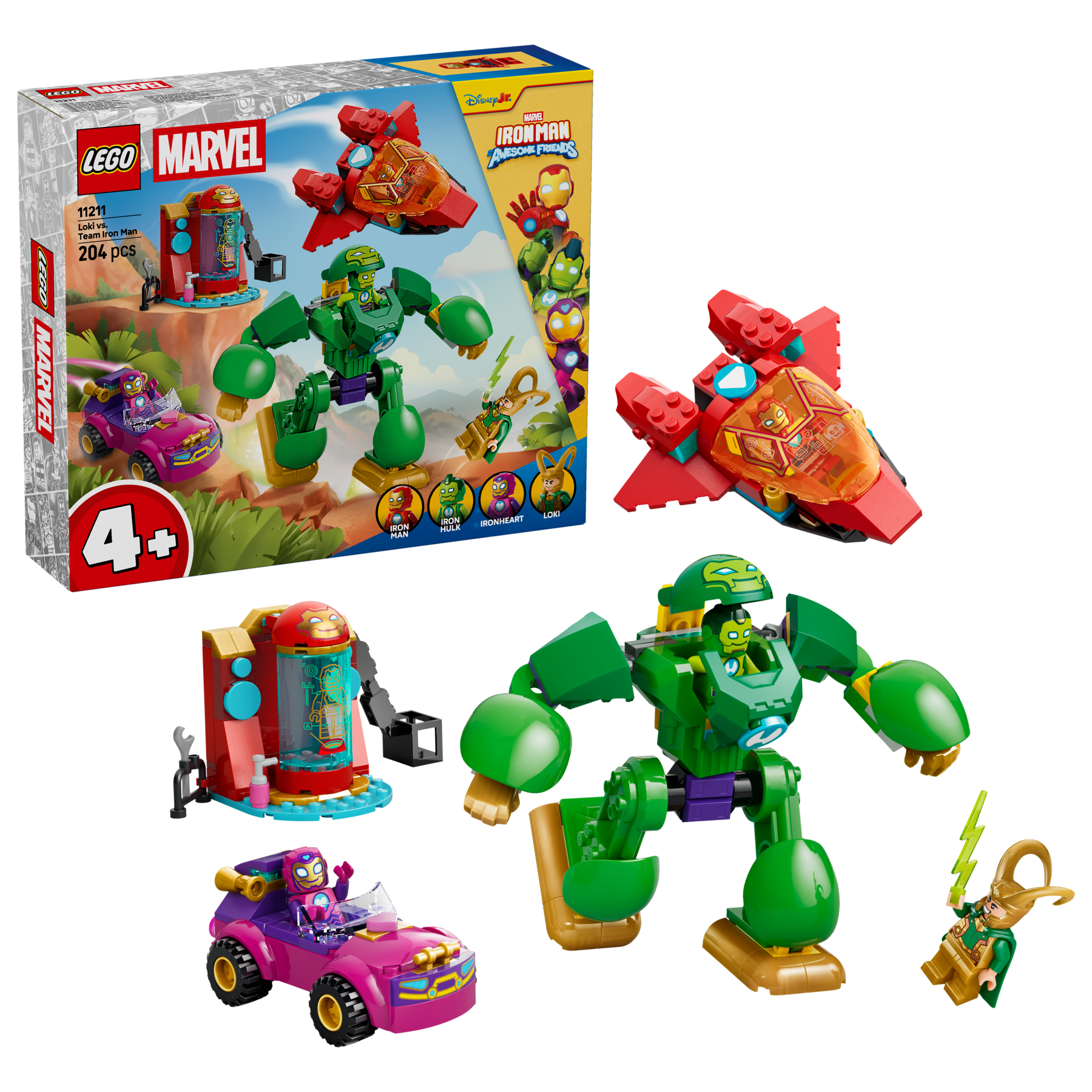 LEGO Loki vs. Team Iron Man building set 204pc - British product