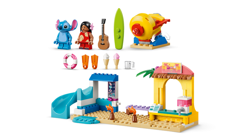 LEGO Beach Fun with Lilo & Stitch building toy 113 pieces (British brand)