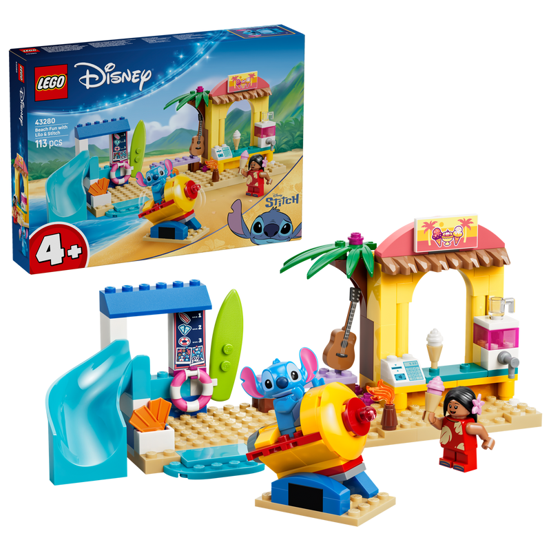 LEGO Beach Fun with Lilo & Stitch building toy 113 pieces (British brand)