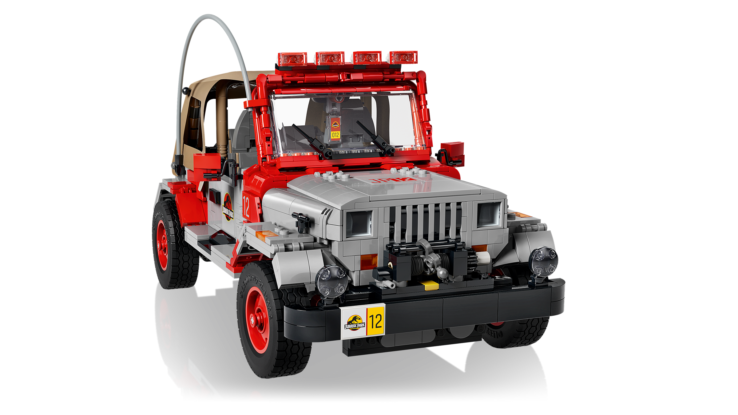 LEGO Jurassic Park Jeep Wrangler building set 1,924 pieces (British brand)