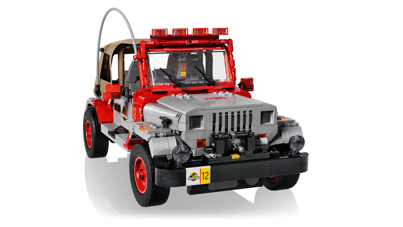 LEGO Jurassic Park Jeep Wrangler building set 1,924 pieces (British brand)